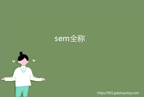 sem全称